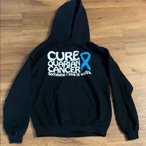 Black Ovarian Cancer Awareness sweatshirt